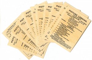 Picture Lesson Cards - Bible Teachings, Set of 13. © 1901