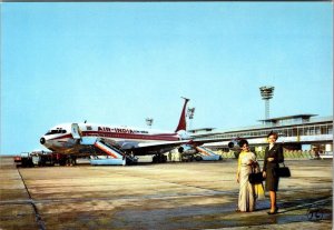 Air-India Airline Advertisement  BOEING 707 PLANE Flight Attendant  4X6 Postcard