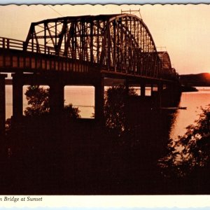 c1960s Chamberlain SD Missouri River Parker Truss Bridge Sunset Hwy 90 4x6 PC M1