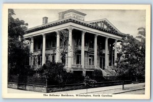 1940 Wilmington North Carolina Vintage Postcard The Bellamy Residence Building
