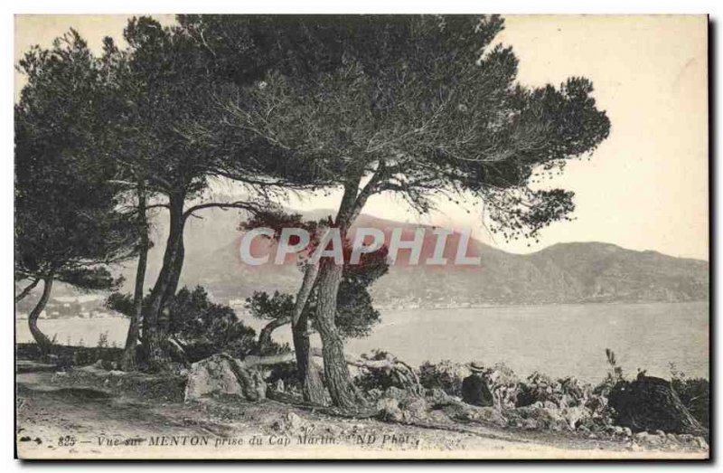 Old Postcard View Jack Menton Cap Martin