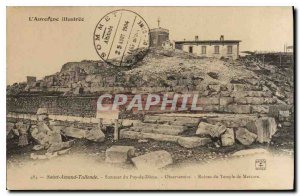 Postcard Old Saint Amand Tallede Summit Puy de Dome Observatory Ruies the Tem...