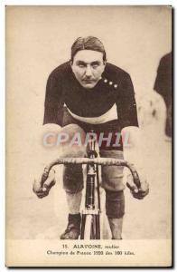 Postcard Old Bike Cycle Cycling Alavoine Road Champion of France 1920 100 km