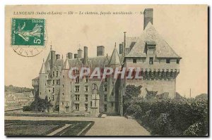 Old Postcard Langeais Indre et Loire the castle frontage southernmost