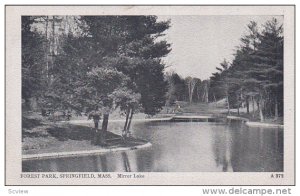 Mirror Lake, Forest Park, SPRINGFIELD, Massachusetts, 1900-1910s