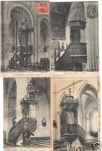 CHURCH CHAIRS FRANCE 300 Vintage Postcards pre- 1940 (L4160)