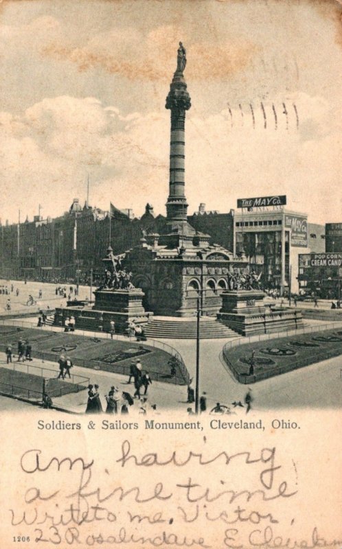 Ohio Cleveland Soldiers and Sailors Monuemnt 1906