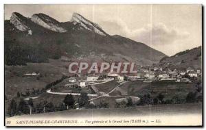 Postcard Old Saint Pierre de Chartreuse General view and Grand Som