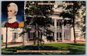 Nashville Tennessee 1954 Postcard The Hermitage Home Of Andrew Jackson