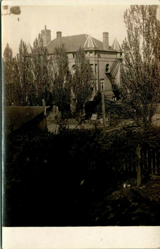 Vintage Real Photo Post Card 1909 RPPC Ross Seminary Washington State