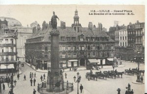 France Postcard - Lille - Grand Place, La Bourse Et La Colonne - Ref 19629A