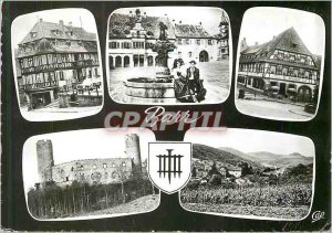 'Modern Postcard Barr (Bas Rhin) Houses Alsatian Place de Ville Hotel Chateau...