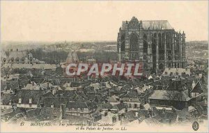 Old Postcard Beauvais Panoramic View of the Cathedral and the Palace of Justice