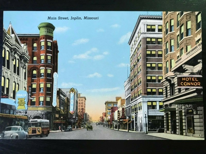 Vintage Postcard 1943 Main Street Joplin Missouri United States Missouri Other, Postcard