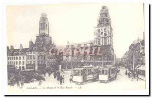 Calais Old Postcard The museum and the Royal street (reproduction)