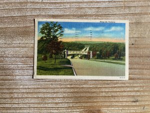 Along the Parkway, Curteich, Linen, 1966, Canceled, Vintage Postcard