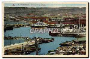 Old Postcard Marseille Joliette Yacht Basin