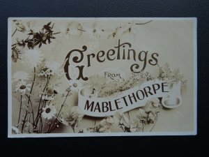 Lincolnshire MABLETHORPE Greetings c1906 RP Postcard by A & G Taylor