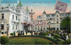 Old Postcard. MONTE CARLO The Casino and Hotel de Paris I