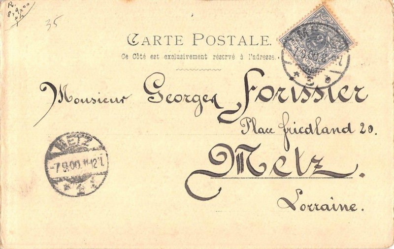 L111 France 1900-01 Militaria uniform French Army early nine postcard