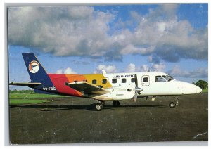 Air Pacifics Embraer Bandirente at Nandi Fiji Airplane Postcard