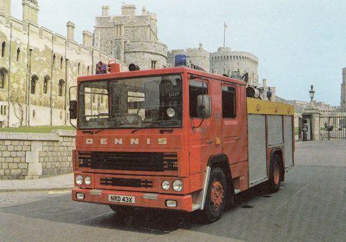 Dennis RS Fire Appliance Engine Postcard