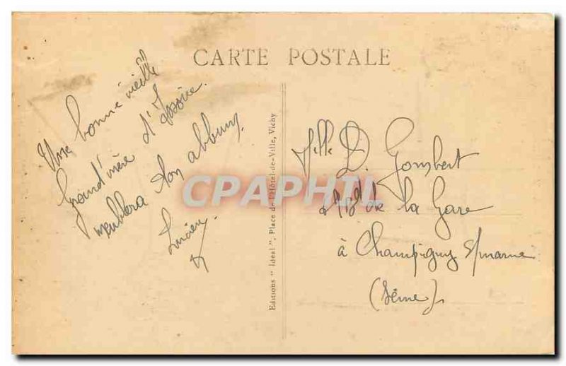 Old Postcard Types Auvergne Old Peasant