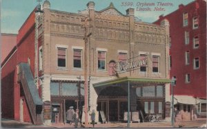 Postcard Orpheum Theatre Lincoln Nebraska NE