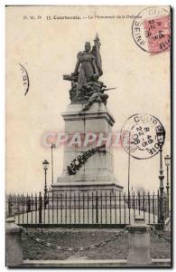 Old Postcard Courbevoie The monument of Defense