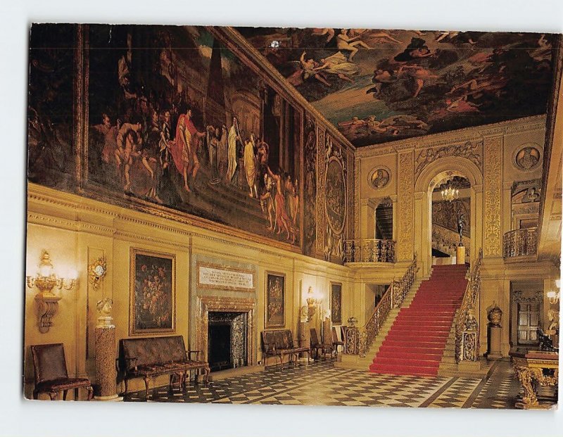 Postcard The Painted Hall, Chatsworth, England