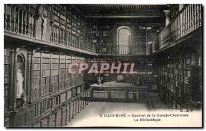 Dauphine - Convent of the Grande Chartreuse - The Library Library - Old Postcard