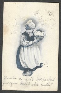 Young Lady with a Sailing Ship