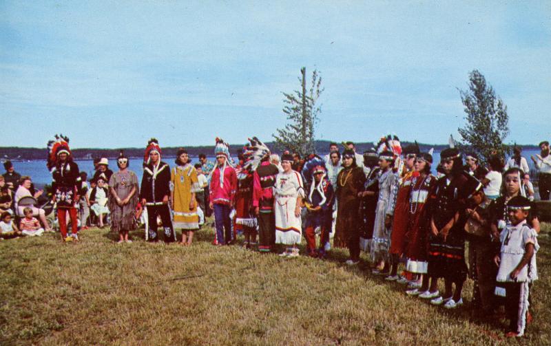 ME - Perry, Pleasant Point Indian Reservation. Passamaquoddy Indian Dancers