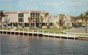 Fort Lauderdale Florida~Creighton's Restaurant~Looking Across Water~1950s Pc