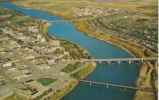 Canada Aerial View Saskatoon Saskatchewan