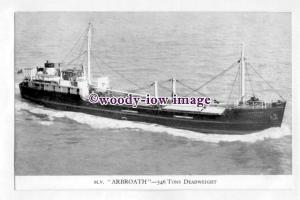 pf4625 - Dundee , Perth & London Coaster - Arbroath , built 1935 - postcard