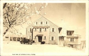 Steele Hill Farm Inn New Hampshire NH Shorey Real Photo Postcard