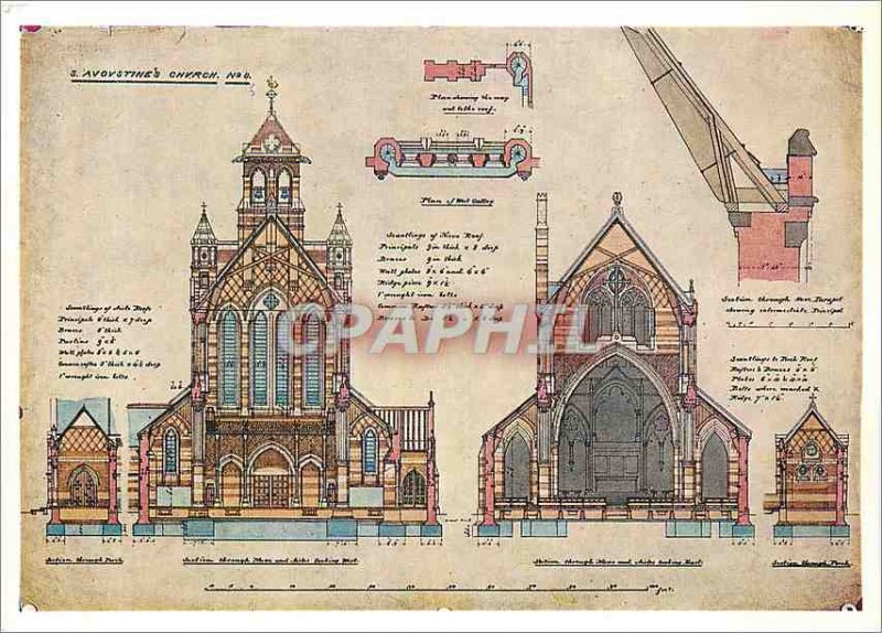 Modern Postcard Victoria and Albert Museum William Butterfield R A (1814 1900)