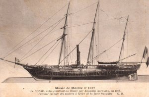 Postcard French Navy c1900s CORSE Shop Model in Museum