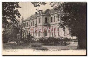 Old Postcard Agen La Prefecture rating Park