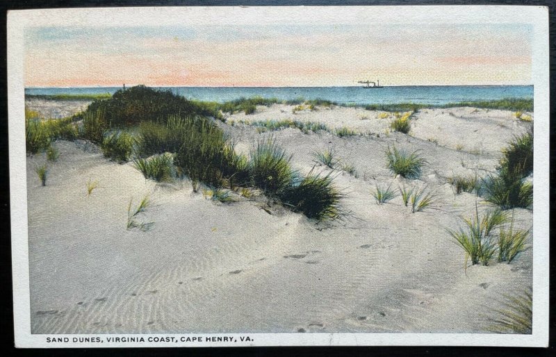 Vintage Postcard 1912 San Dunes Virginia Coast Cape Henry VA 