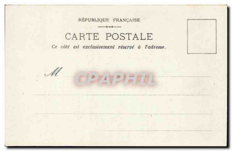 Old Postcard Our Lady of Torge Virgin Fountain