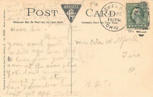 LPS54 Shelby Ohio Masonic Temple Interior View Postcard