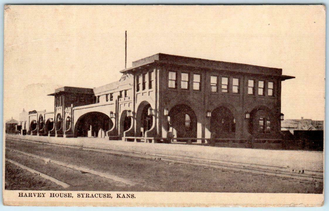 Syracuse Kansas Ks Harvey House The Sequoyah Ca 1910s Postcard