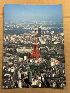 POSTCARD UNUSED - TOKYO TOWER AND WORLD TRADE CENTER BUILDING, TOKYO,JAPAN