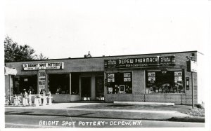 NY - Depew. Bright Spot Pottery, Depew Pharmacy        RPPC