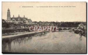 Old Postcard The cathedral Saint Front Perigueux and the edges of the & # 39Isle