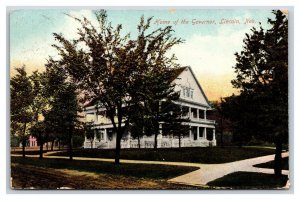 Home of the Governor Lincoln Nebraska NE 1910 DB Postcard V16