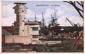Philippville Algeria Le Pilotage Harbour View Antique Postcard J50185 