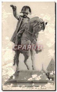 Old Postcard Cherbourg Statue of Napoleon 1st